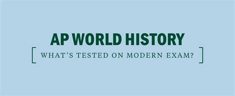 AP World History: Modern Exam – AP Central 